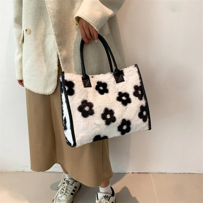 Leopard Faux Fur Tote