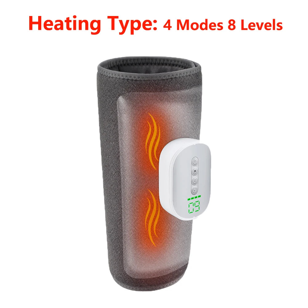 Wireless Air Compression Calf Massager with Heat Therapy for Leg Muscle Relaxation - 20
