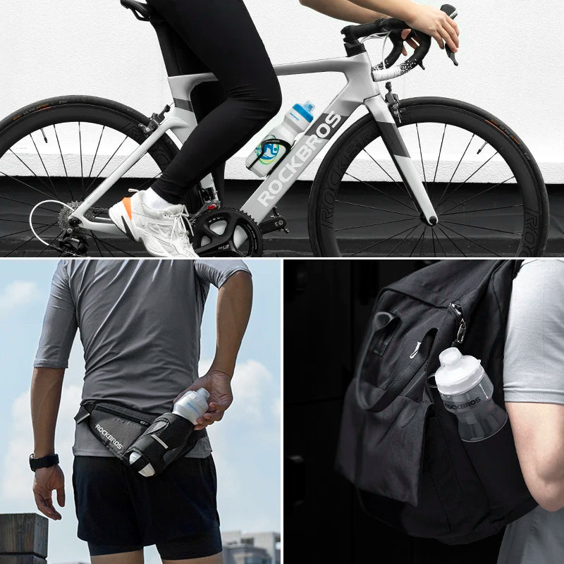 600ml Squeeze Sports Water Bottle - Leak-Proof Cycling & Fitness Bottle