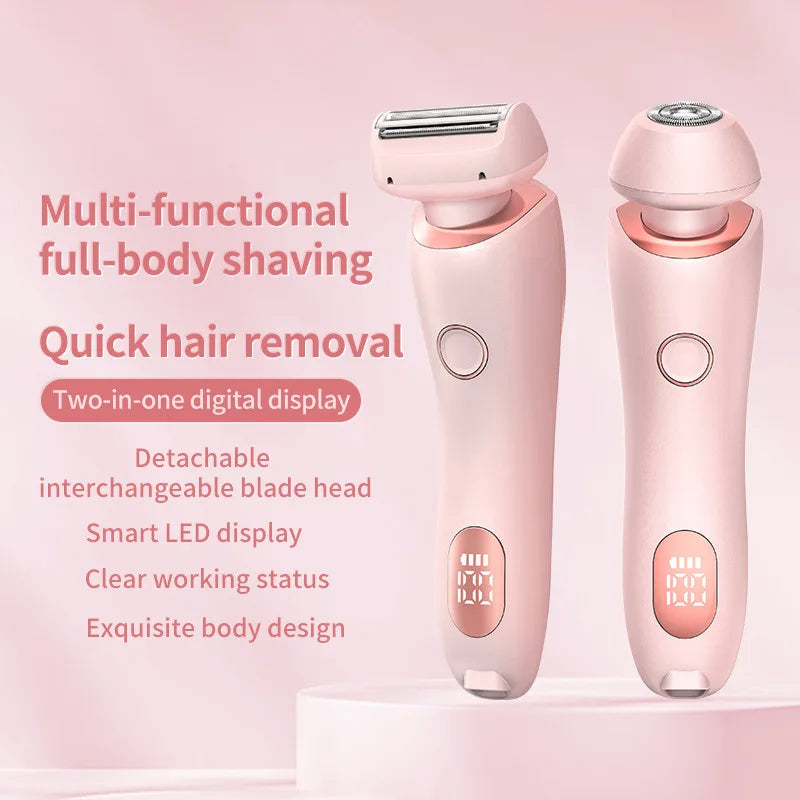 2-in-1 Women’s Electric Shaver & Painless Body Hair Remover