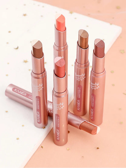 Gradient Two-Tone Eyeshadow Stick - Waterproof Shimmer Eye Makeup