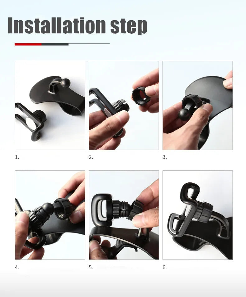 Universal Car Phone Holder Clip Dashboard Mount Stand for GPS Navigation