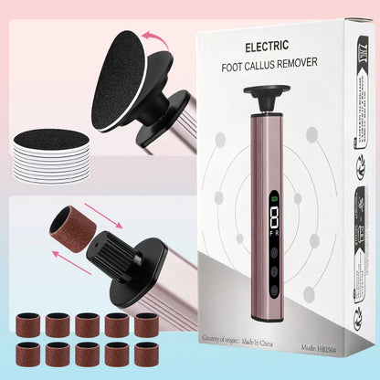 Electric Foot Callus Remover - Professional Rechargeable Pedicure Grinder