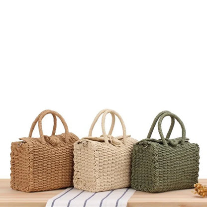 Luxury Woven Straw Beach Tote