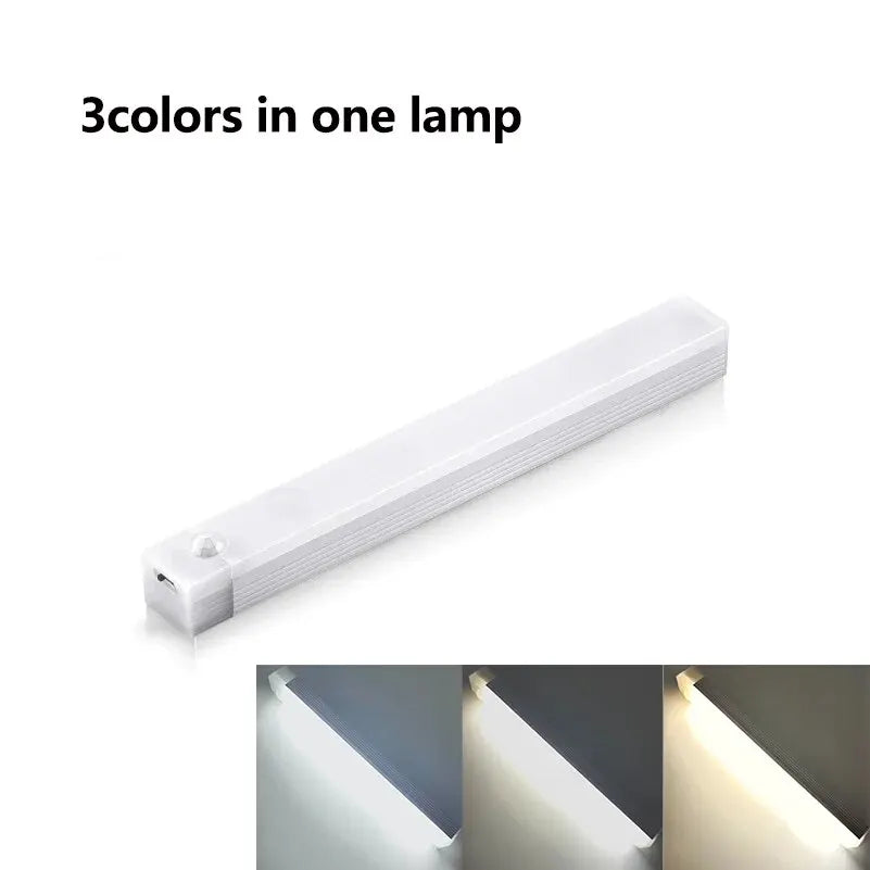 Dimmable Wireless Under Cabinet Bar Light - Rechargeable LED Motion Sensor Light - 17