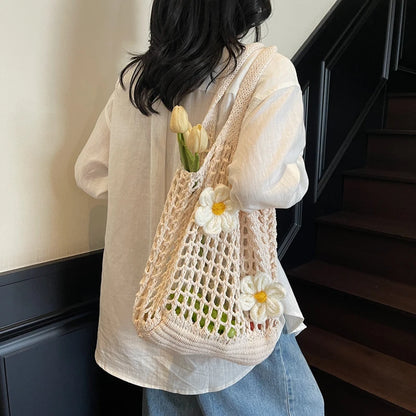 Luxury Chic Knitted Tote Bag