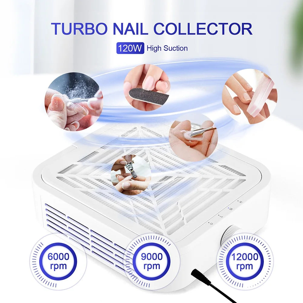Brushless Nail Dust Collector & Extractor