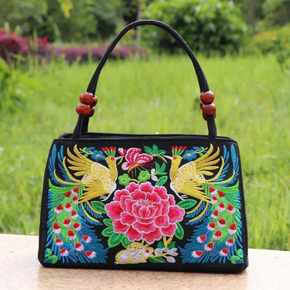 Luxury Ethnic Embroidery Tote