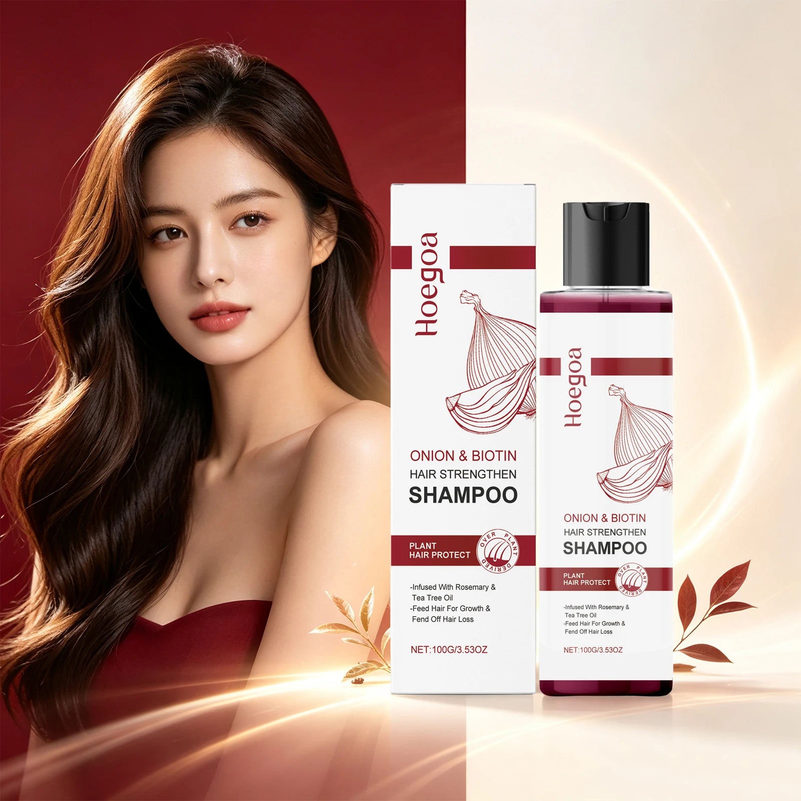 Onion & Biotin Strengthening Shampoo for Hair Growth and Scalp Nourishment - 1