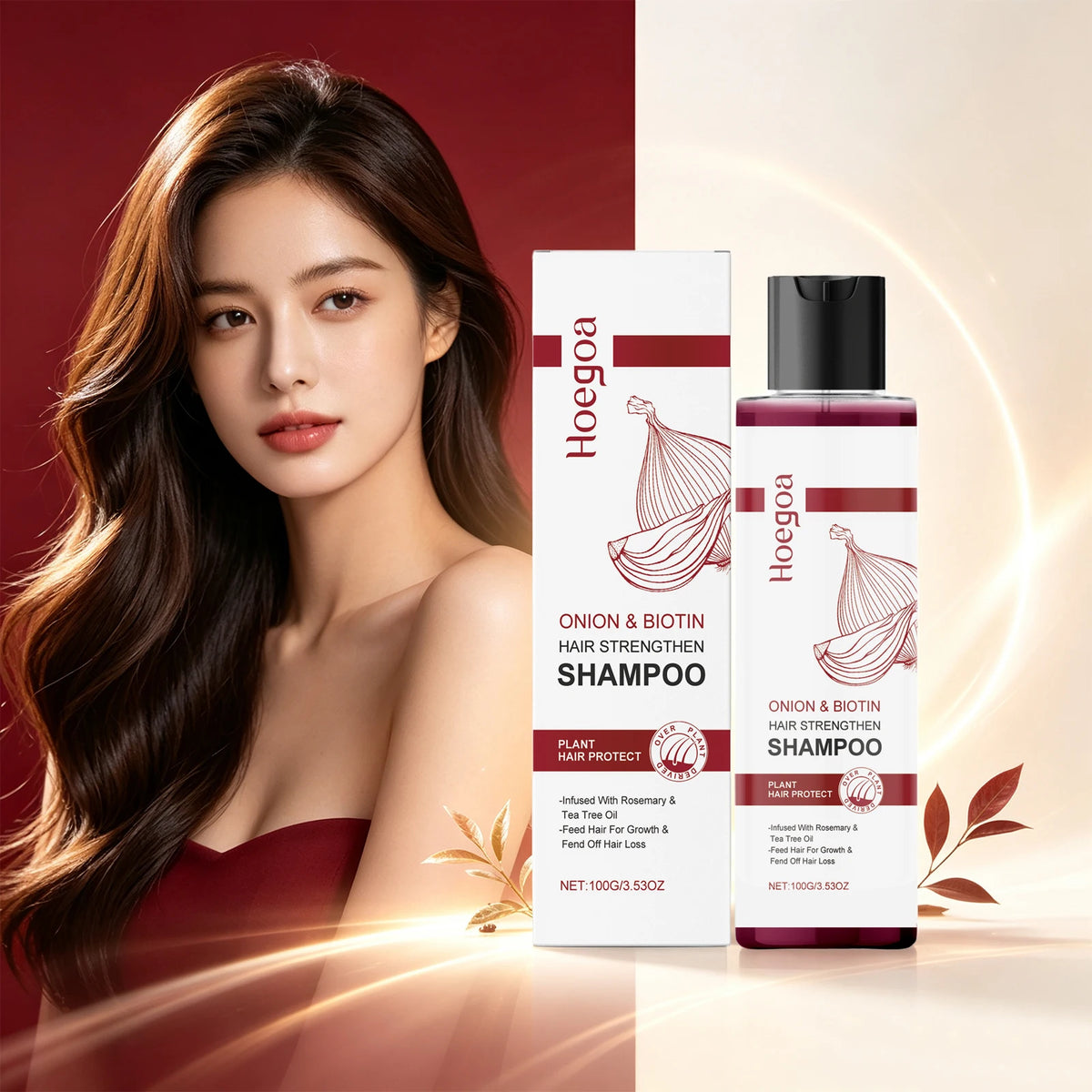 Onion & Biotin Strengthening Shampoo for Hair Growth and Scalp Nourishment