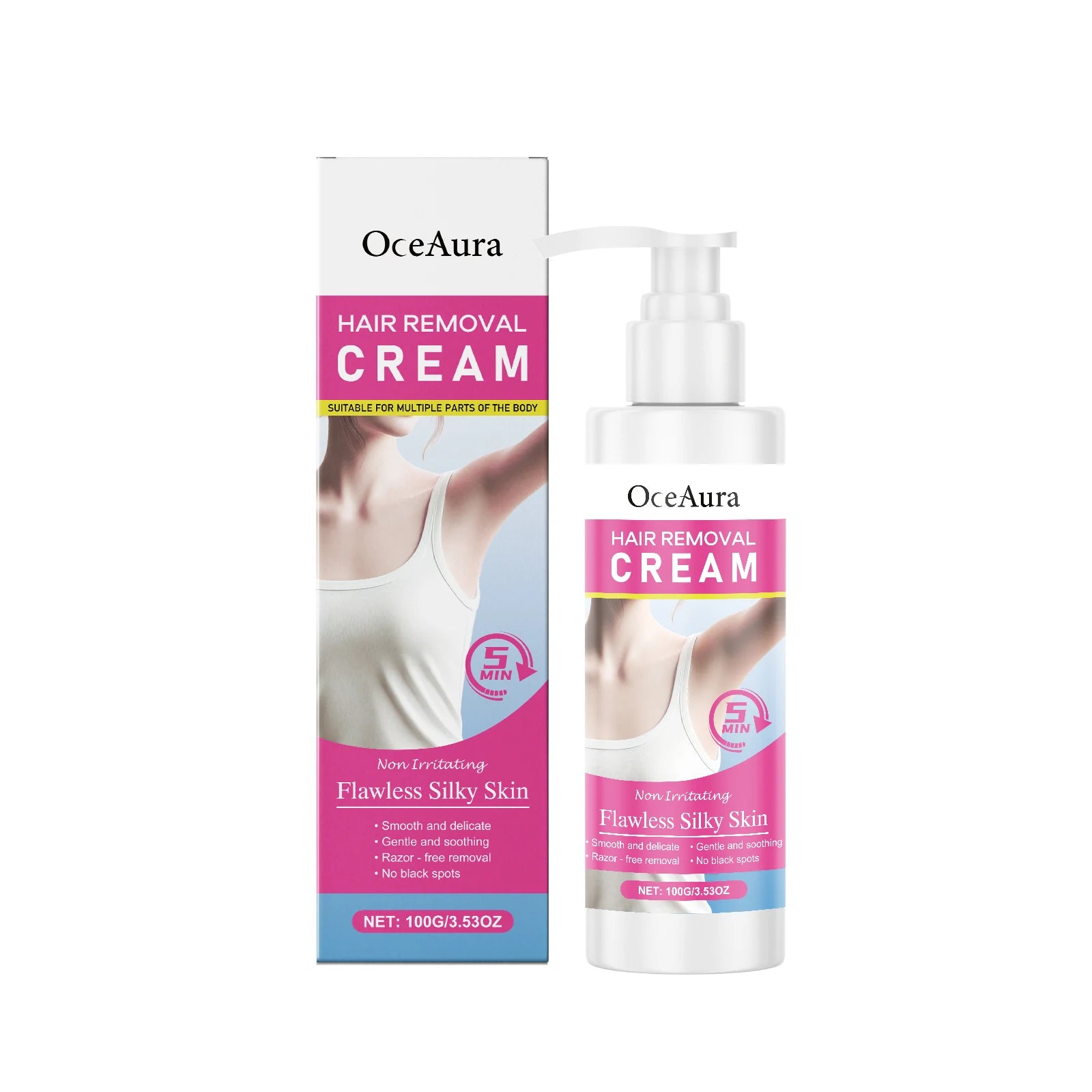 Painless Hair Removal Cream - Gentle Depilatory for Smooth & Silky Skin - 16