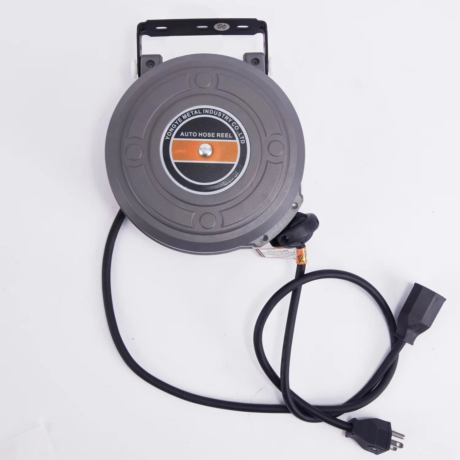 Retractable Electric Cable & Hose Reel - 6m Auto-Rewind Wall Mount Organizer - 2