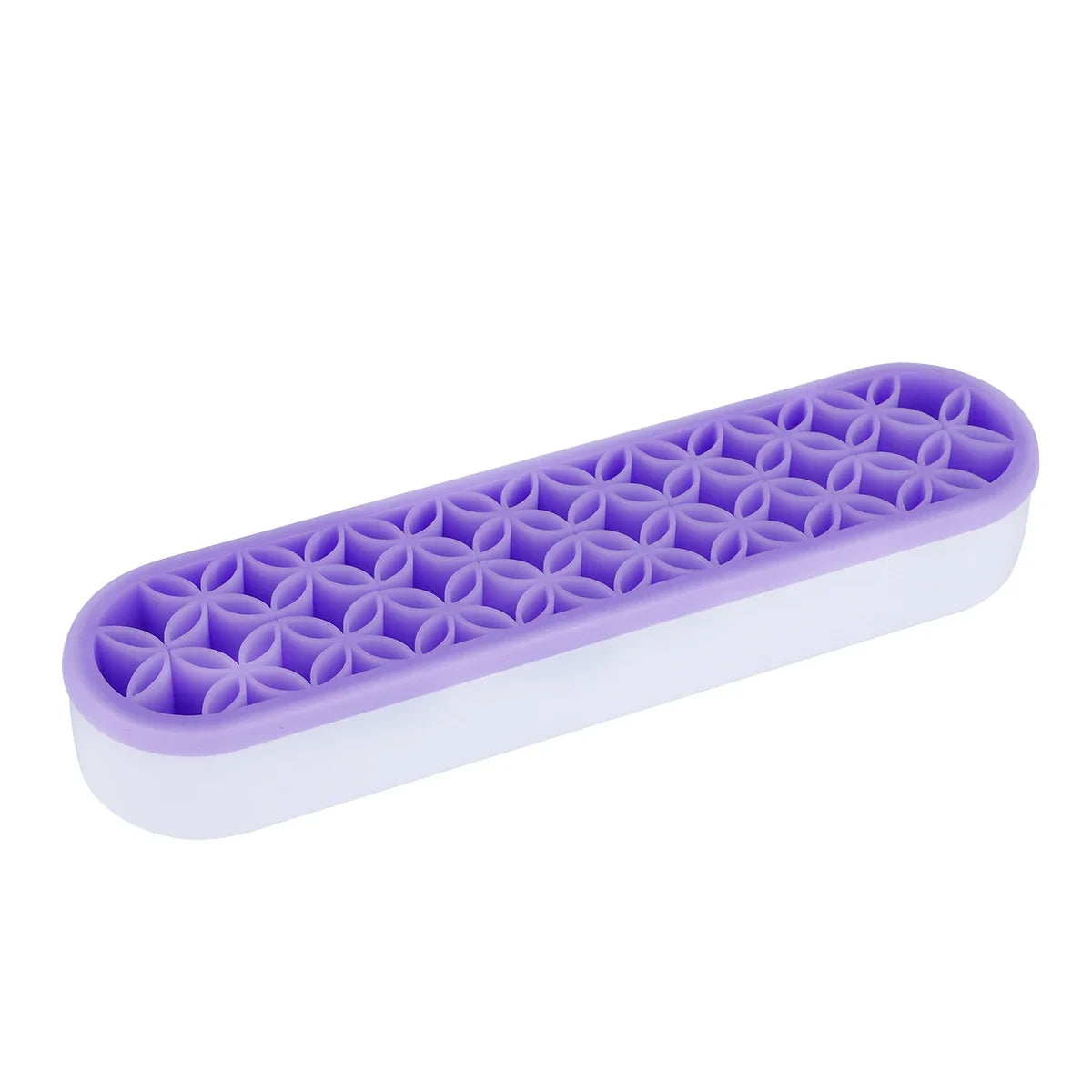 Silicone Makeup Brush Organizer & Drying Rack - Durable Desktop Storage