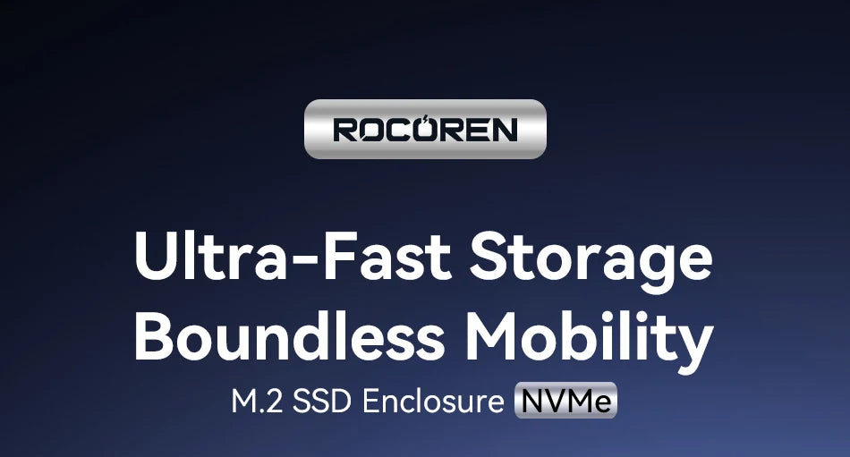 M.2 NVMe SSD Enclosure Adapter - 10Gbps USB-C External Case for 4TB Drives - 7