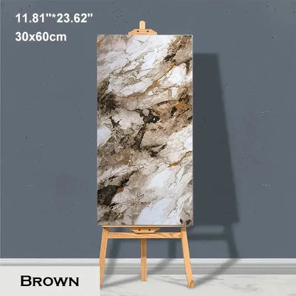 Waterproof Peel & Stick Marble Wall Tiles - Self Adhesive (30x60cm)