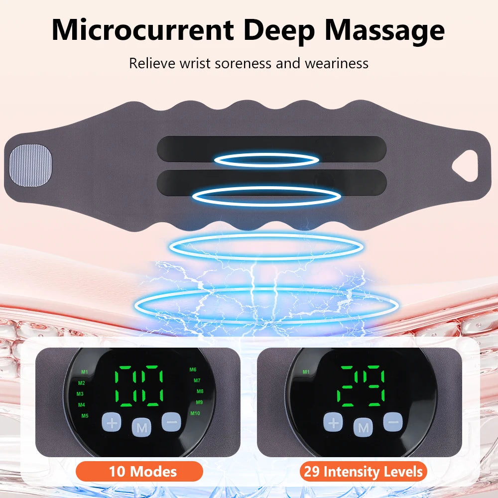 EMS Microcurrent Wrist Massager for Carpal Tunnel & Muscle Relief