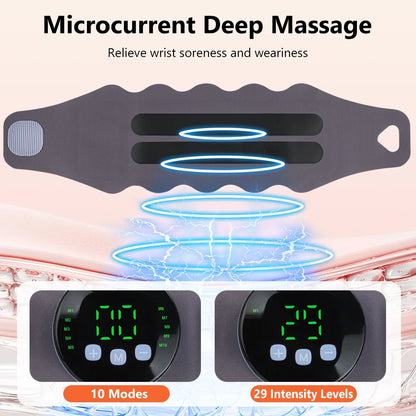 EMS Microcurrent Wrist Massager for Carpal Tunnel & Muscle Relief