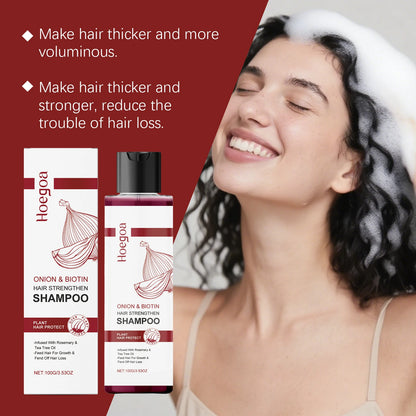 Onion & Biotin Strengthening Shampoo for Hair Growth and Scalp Nourishment