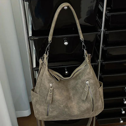 Luxury Retro Matte Shoulder Bag