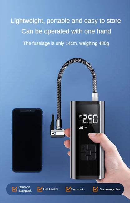 150PSI Portable Tire Inflator & Air Pump