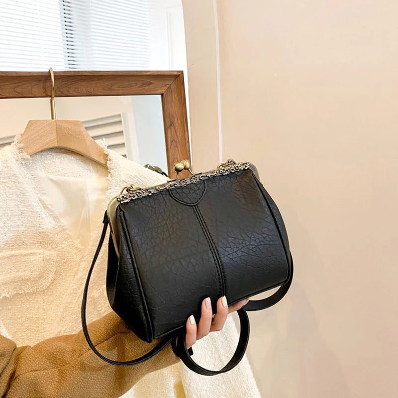 Luxury Vintage Alligator Kiss-Lock Bag