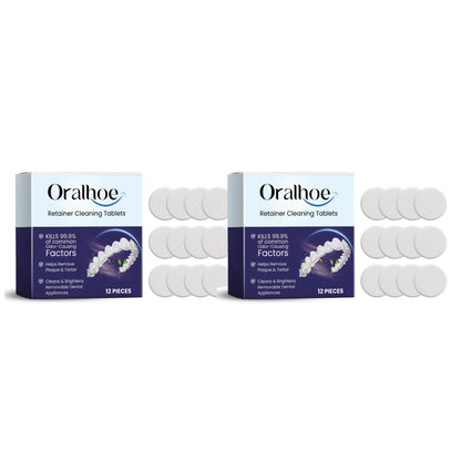 Denture & Retainer Cleaning Tablets - Deep Cleansing Effervescent Dental Care