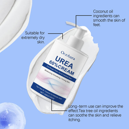 60% Urea Moisturizing Cream for Cracked Heels and Rough Skin Repair