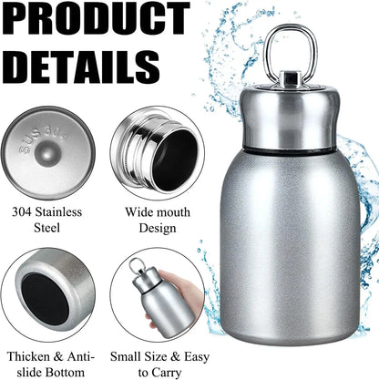 Stainless Steel Mini Vacuum Insulated Travel Water Bottle - 300ml