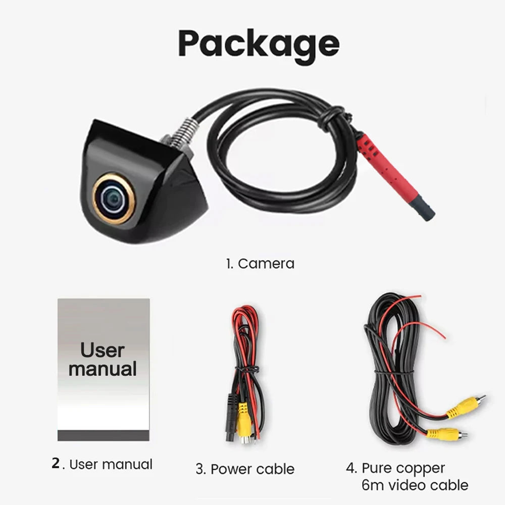 Full HD 1080P Car Rear View Camera - 170° Wide Angle Night Vision Backup Cam - 23