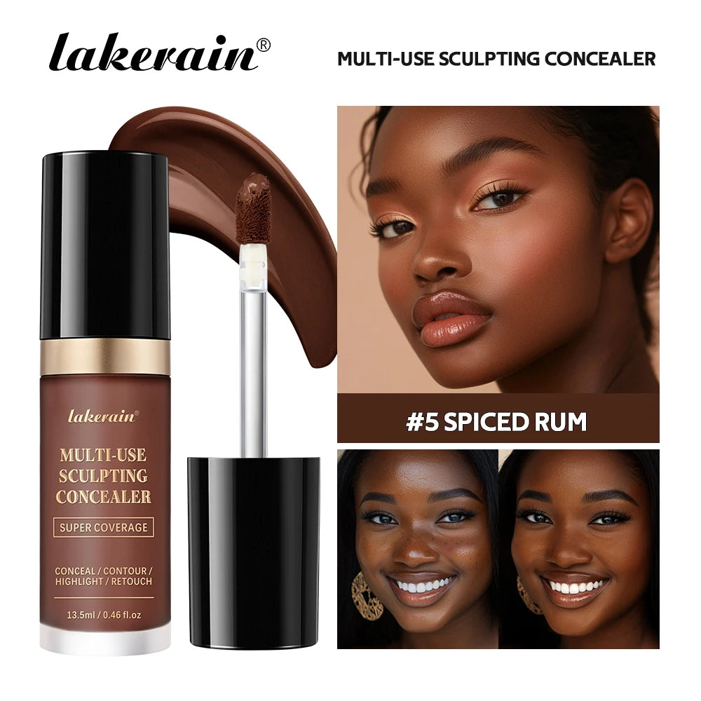 Full Coverage Waterproof Concealer - Matte Liquid Foundation