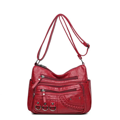 Luxury Vintage PU Leather Handbag