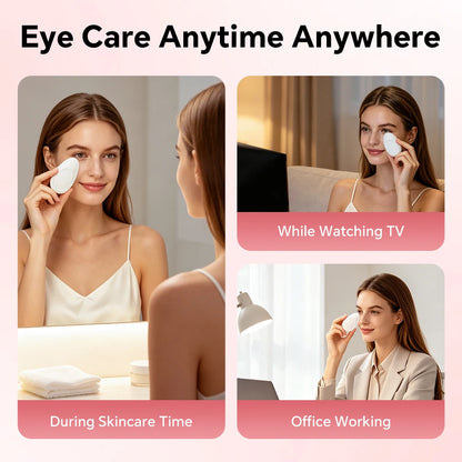 Electric Eye Massager with Cooling Roller Balls for Puffiness and Dark Circles