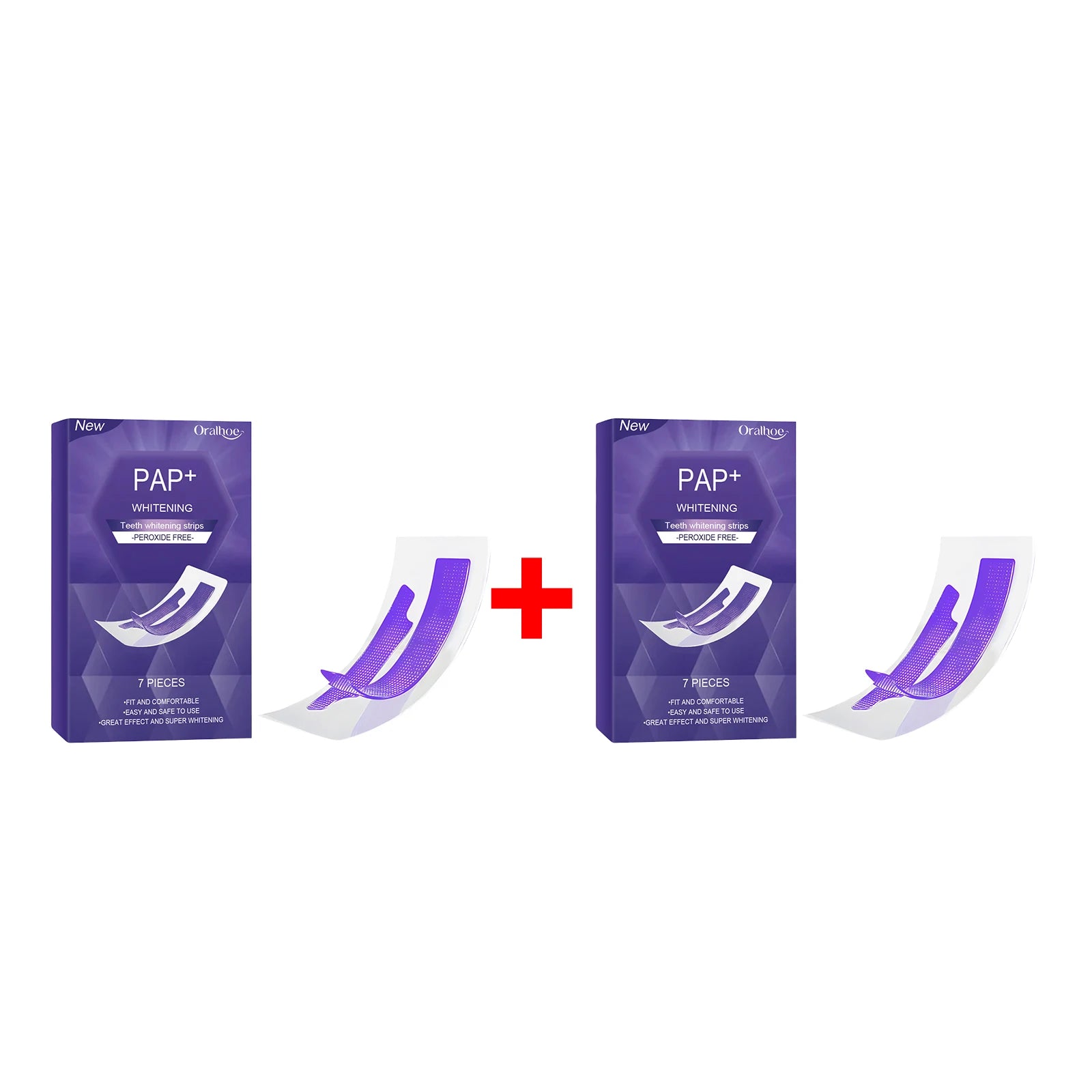 Professional Teeth Whitening Strips - Peroxide-Free Gentle Stain Removal - 14