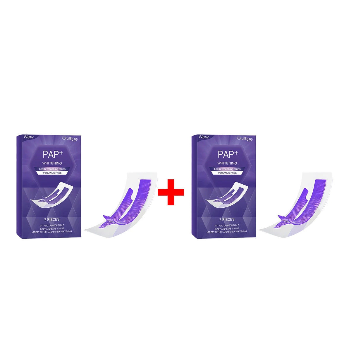 Professional Teeth Whitening Strips - Peroxide-Free Gentle Stain Removal