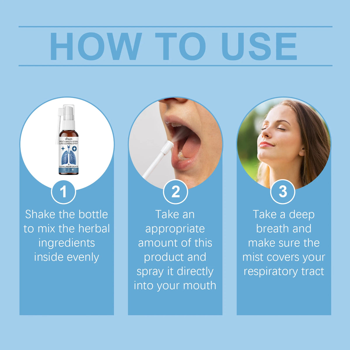 Herbal Lung Cleansing & Nasal Care Spray - Natural Throat & Respiratory Support