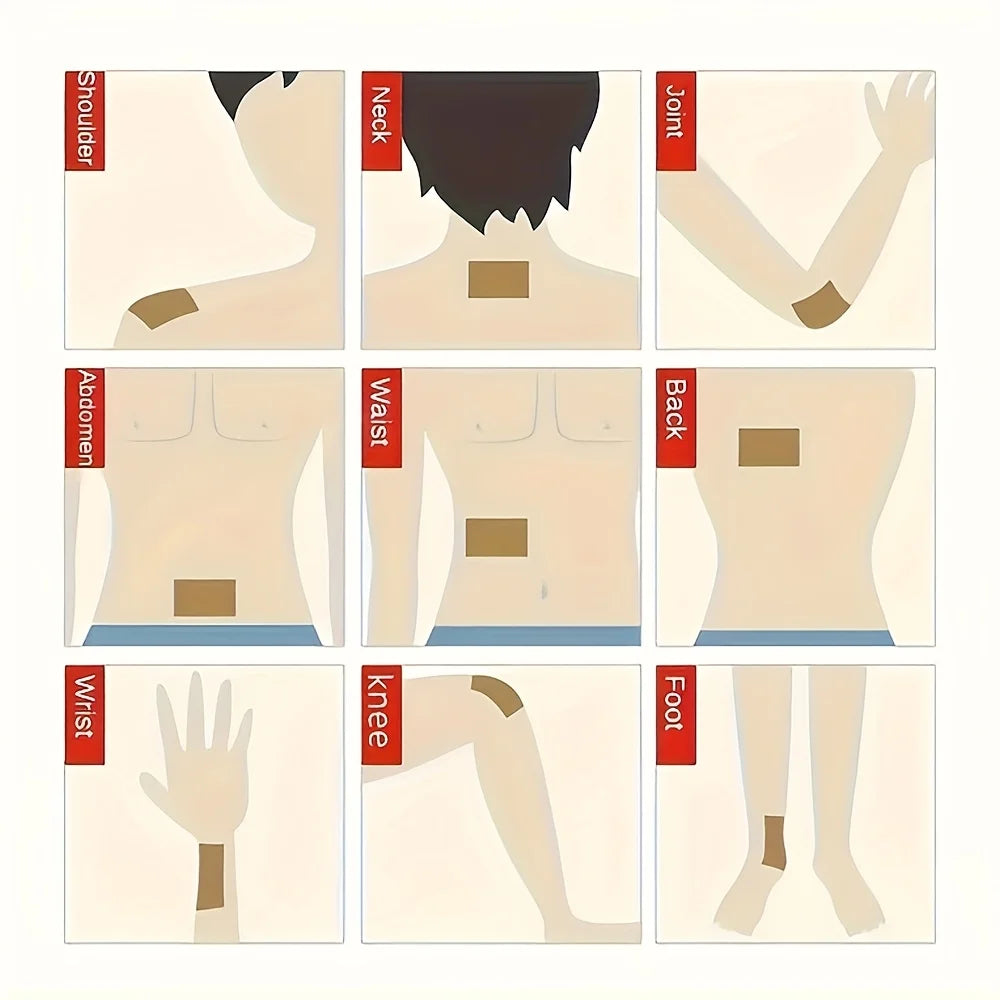 Self-Heating Pain Relief Patches for Neck, Back, Shoulders & Knees - 9