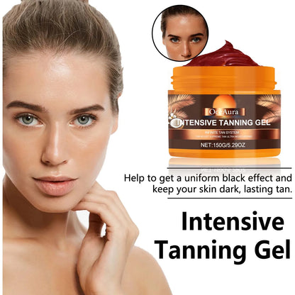 Intensive Tanning Gel - Natural Sunless Bronzer & Skin Hydrating Accelerator
