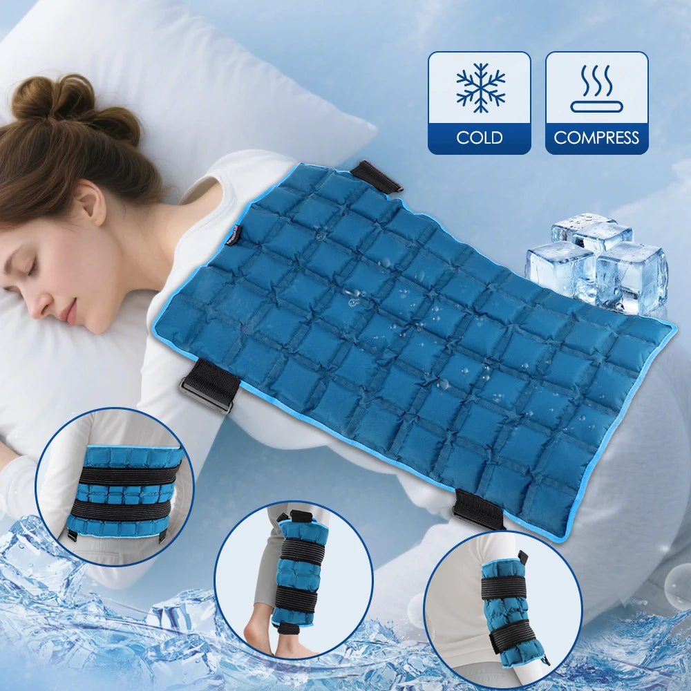 Reusable Hot & Cold Compress Therapy Wrap for Back, Shoulders, and Joint Pain Relief - 7