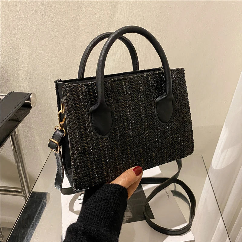 Luxury Floral Woven Crossbody