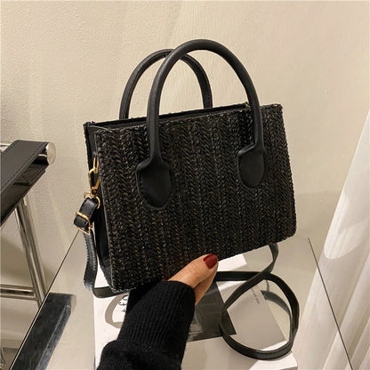 Luxury Floral Woven Crossbody
