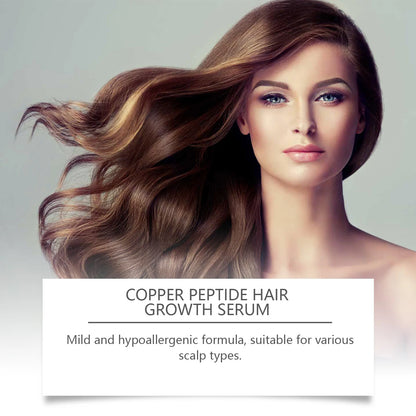 Copper Peptide Hair Growth Serum - Revitalizing Scalp & Anti-Frizz Repair Treatment