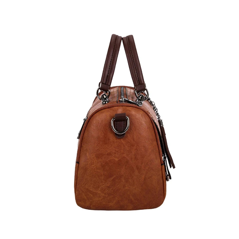 Luxury Tassel Boston Tote