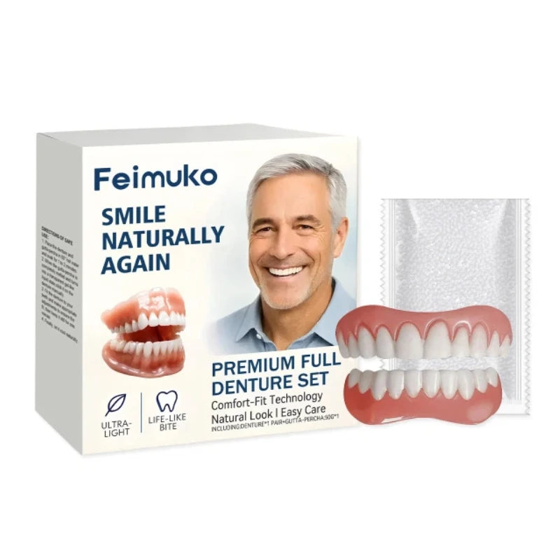 Natural Look Instant Cosmetic Denture Set for Comfortable Smile Correction - 18