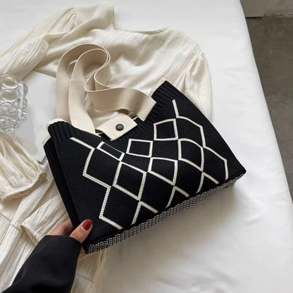 Luxury Knit Trendy Tote