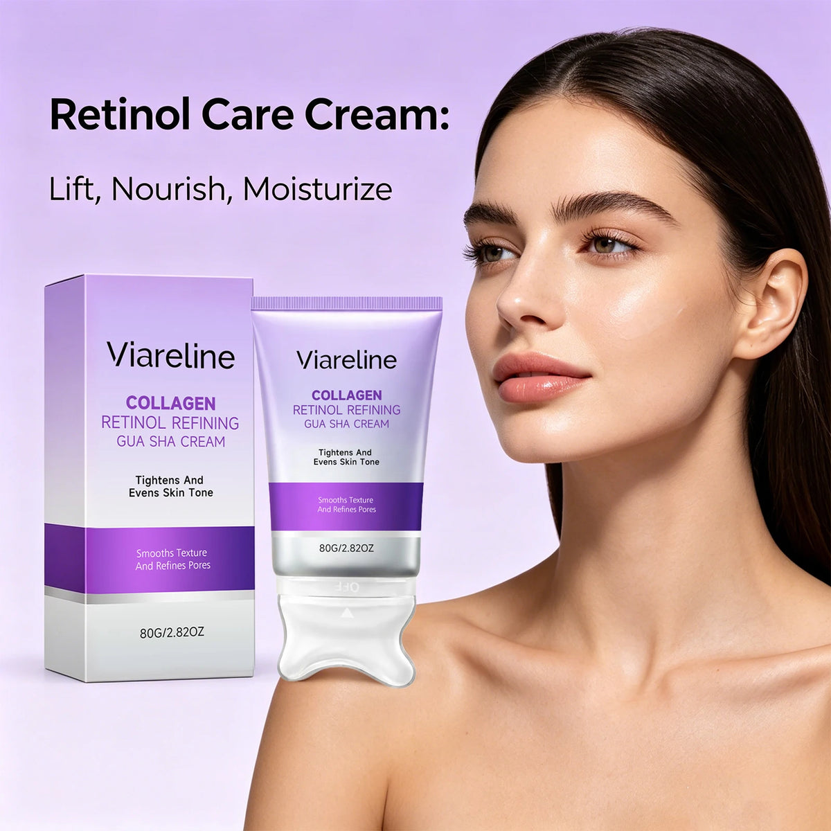 Collagen Retinol Gua Sha Lifting Cream for Facial Contouring & Skin Tightening