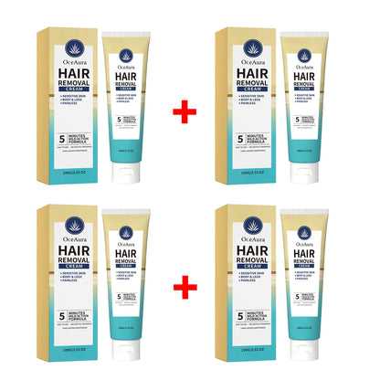 Painless Hair Removal Cream for Sensitive Skin - Fast Acting Depilatory Lotion