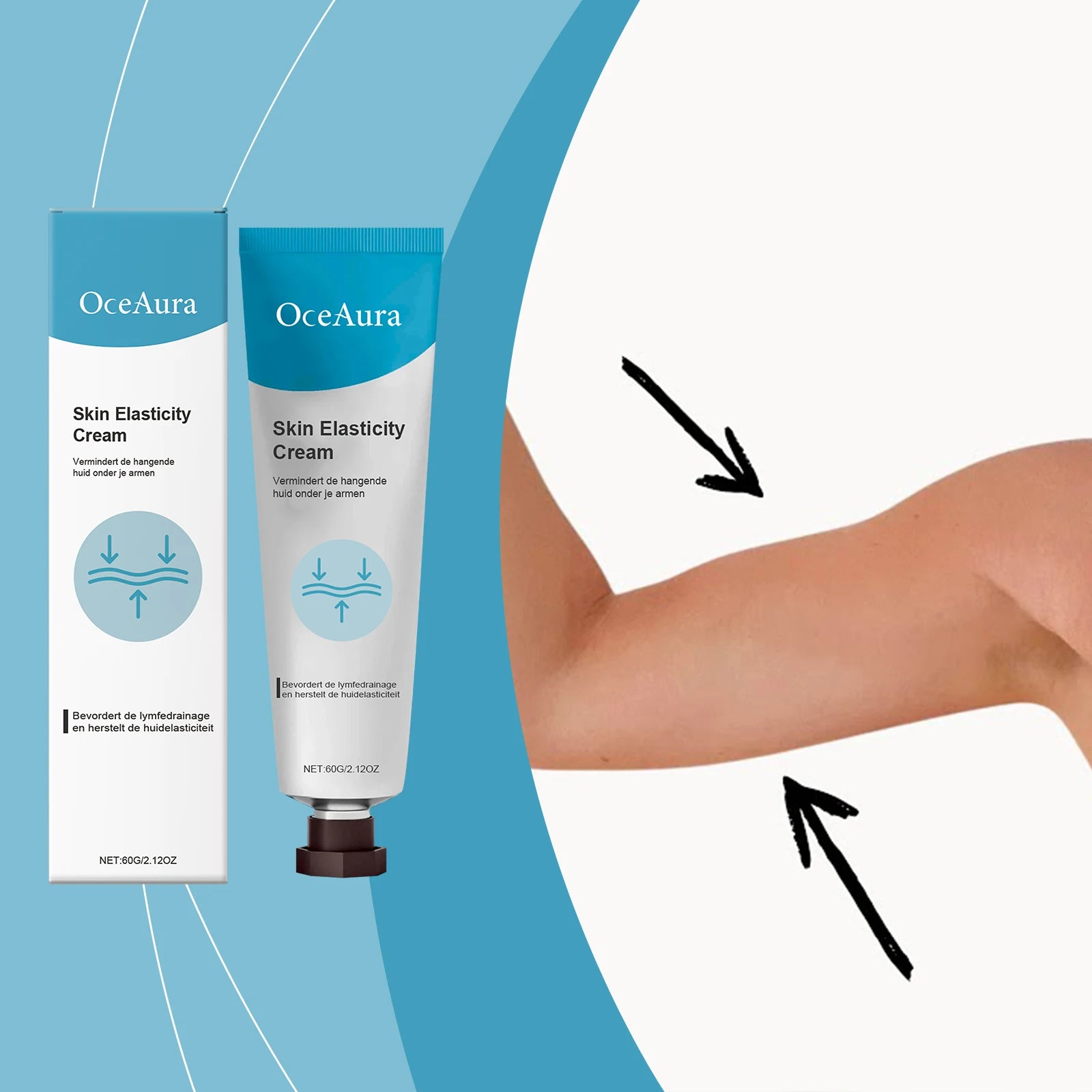 Skin Elasticity & Firming Body Cream - Tightening Lotion for Arms, Thighs & Abdomen - 2