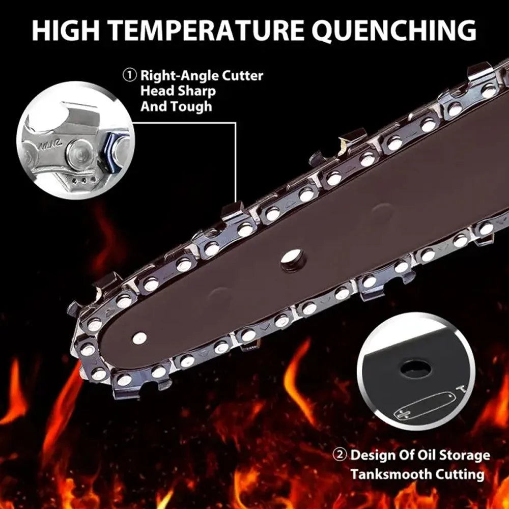 4 & 6-Inch Replacement Chains and Guide Bar Set for Mini Cordless Chainsaws