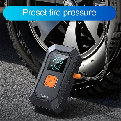 4-in-1 Portable Car Jump Starter & Tire Inflator with LED Light