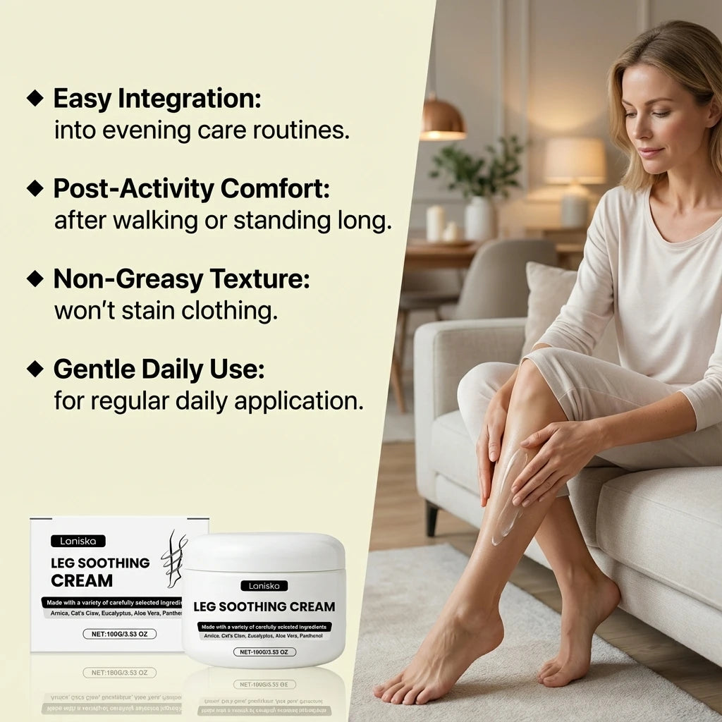 Leg Soothing Muscle Relaxation Massage Cream - Hydrating Relief for Tired Legs - 10